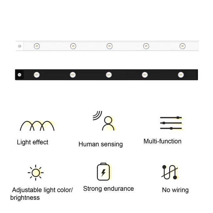 Barre Lumineuse intelligente pour cuisine, armoire de Garde-robe (5 ampoules LED) – Image 4