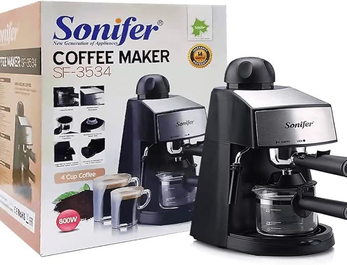 Sonifer Cafetière Machine à Café Expresso maker 3,5Bar – Image 5