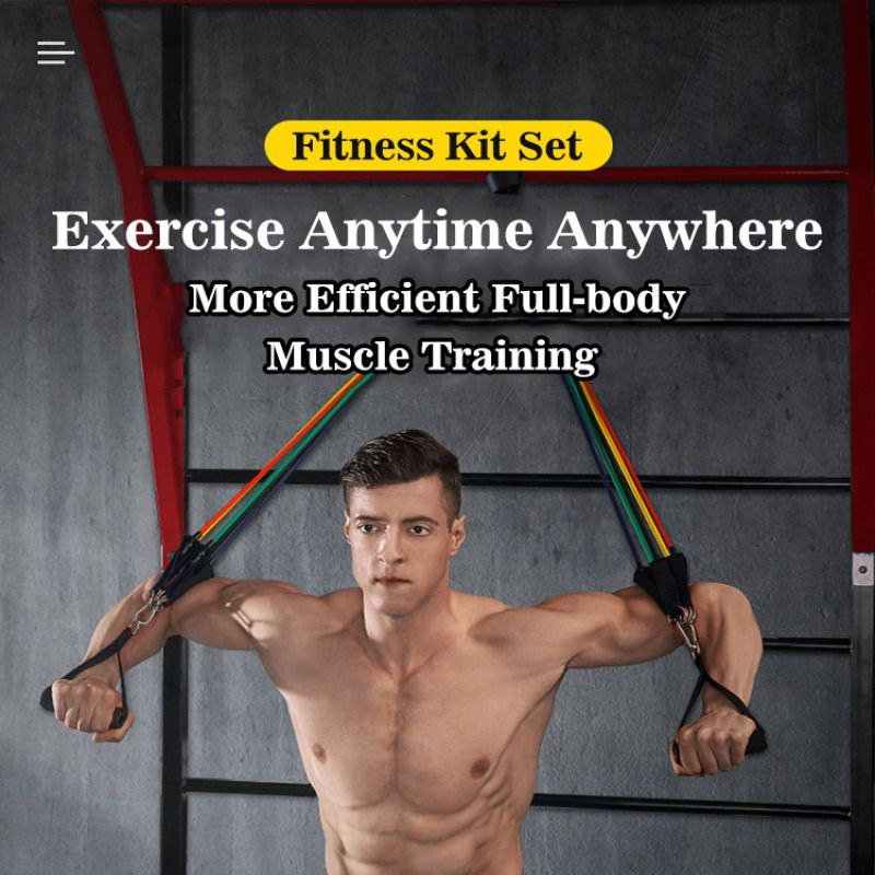 Bandes de résistance à la maison Exercice Entraînement Gym Fitness Set Hommes Femmes – Image 2