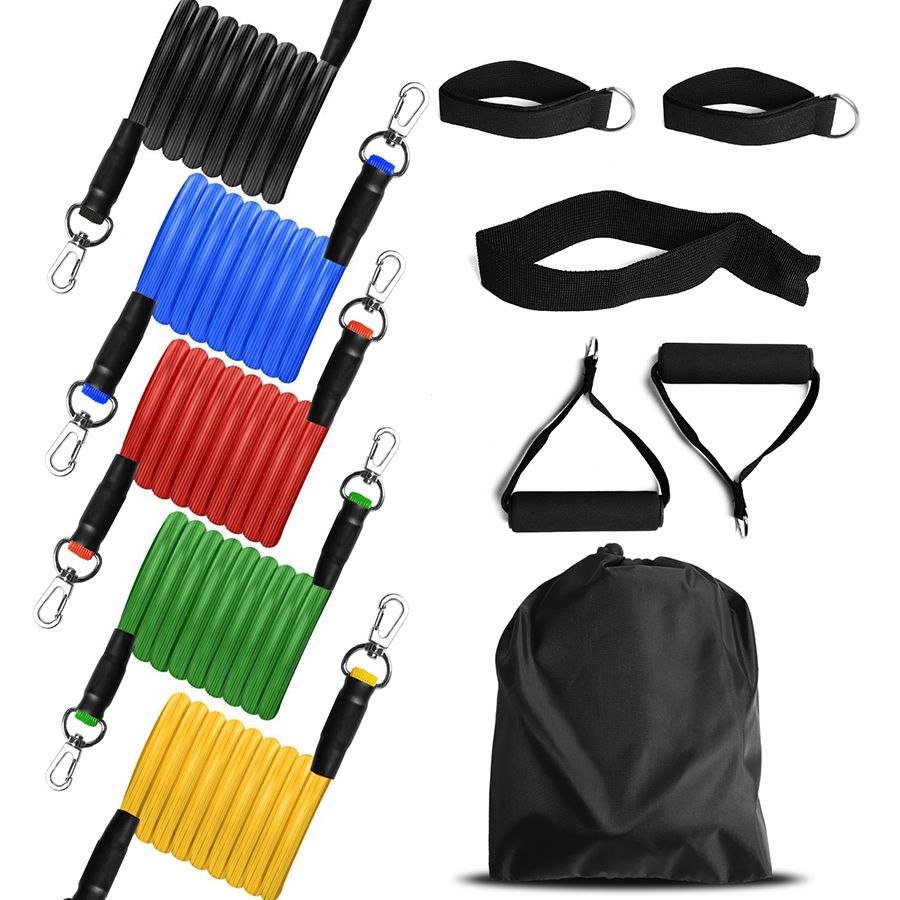 Bandes de résistance à la maison Exercice Entraînement Gym Fitness Set Hommes Femmes – Image 9