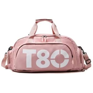 Sac à main de voyage T80 pour hommes et femmes, sac à dos de sport, sac à main de yoga, sac de fitness, sac Boston portable initié à la chaussure