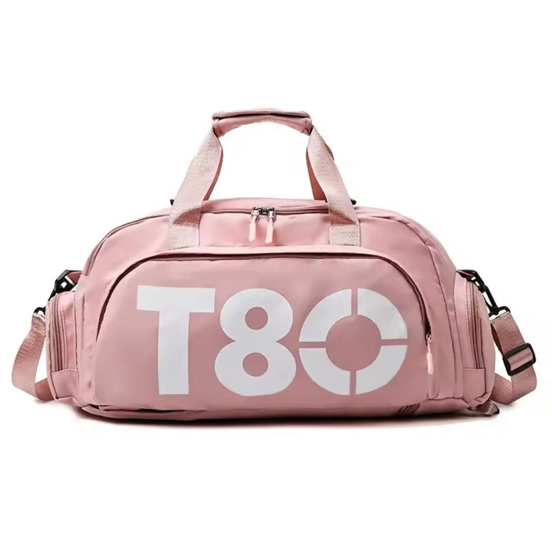 Sac à main de voyage T80 pour hommes et femmes, sac à dos de sport, sac à main de yoga, sac de fitness, sac Boston portable initié à la chaussure