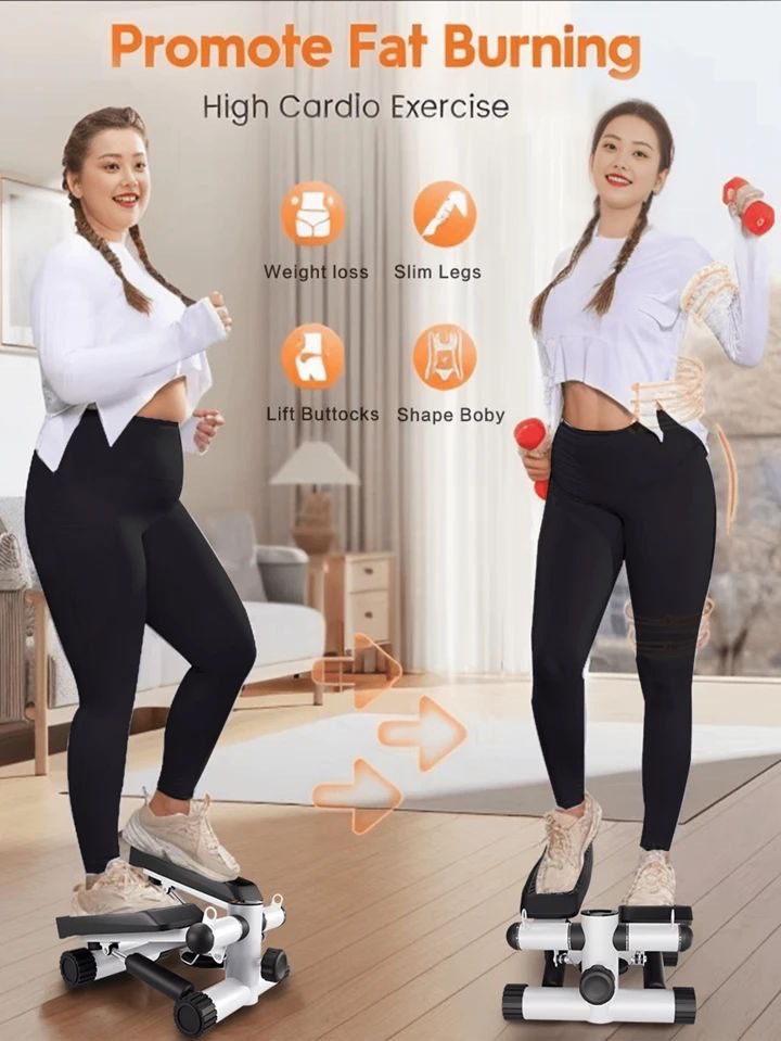 Steper Portable, Stepper avec Compteur LED, Perte de Poids/Mise en Forme, Augmentation de la pédale d'absorption des Chocs antidérapante, équipement de Fitness Multifonction, Maison/Bureau – Image 2