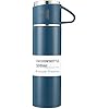 Bouteille isotherme avec tasses en acier inoxydable + 2 TASSES - 500 ml - Pour boissons chaudes et froides – Image 5