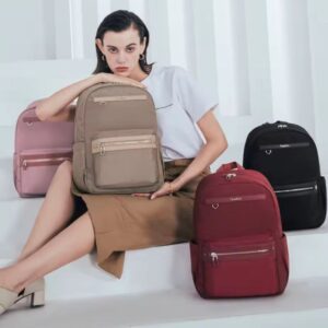 Chantria 15.6" Laptop Backpack for Women,Work Business Backpacks,Water-resistant Stylish Casual Daypack for Weekender Business Hiking Travel