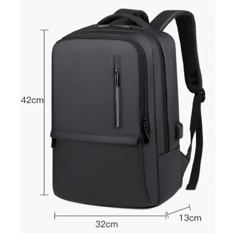 Sac à dos pratique avec port USB et compartiment pour ordinateur portable 15,6p – Image 6