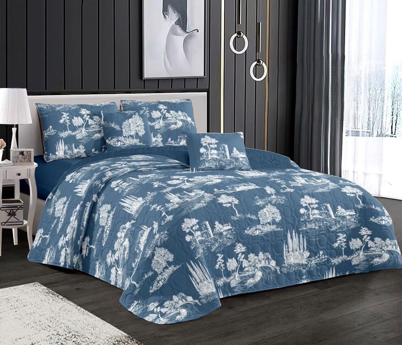 Couvre-lit 2 Places et 2 Face – Ensemble 3 Pièces Élégant – Image 4