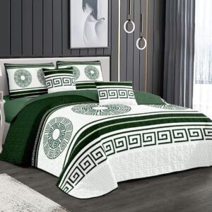 Couvre-lit 2 Places et 2 Face – Ensemble 3 Pièces Élégant