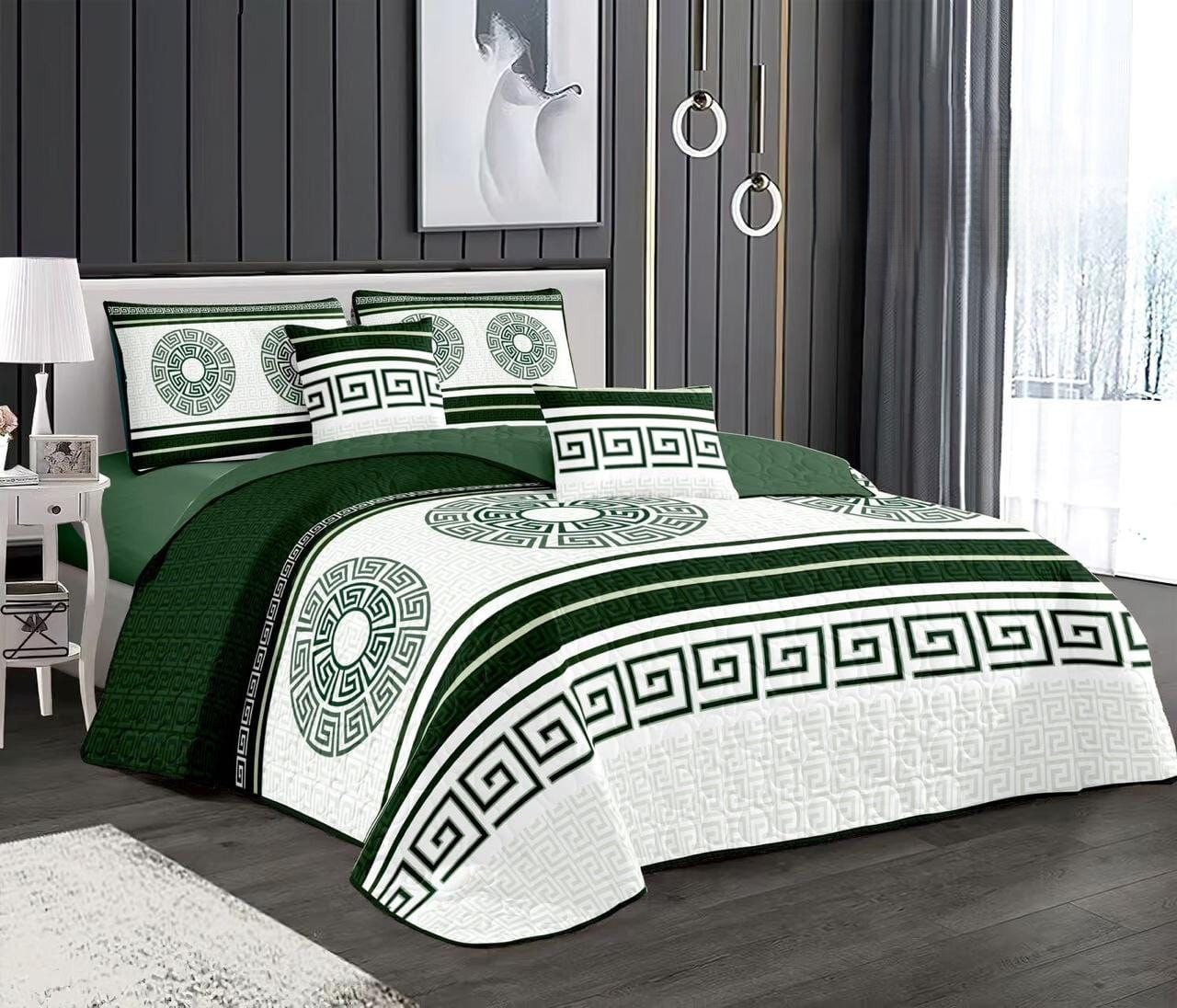 Couvre-lit 2 Places et 2 Face – Ensemble 3 Pièces Élégant