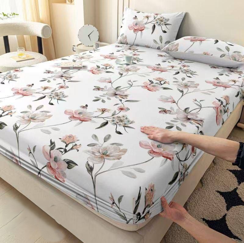 Parure de Lit 3 Pièces – Tissu Élastique Premium – Motifs Élégants – Image 9