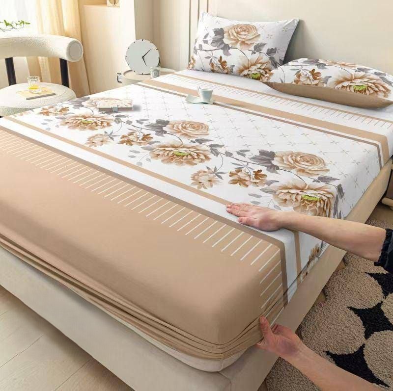 Parure de Lit 3 Pièces – Tissu Élastique Premium – Motifs Élégants – Image 6