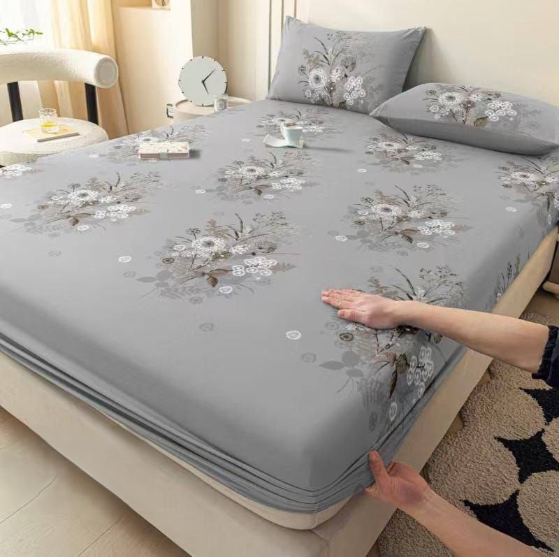 Parure de Lit 3 Pièces – Tissu Élastique Premium – Motifs Élégants – Image 4