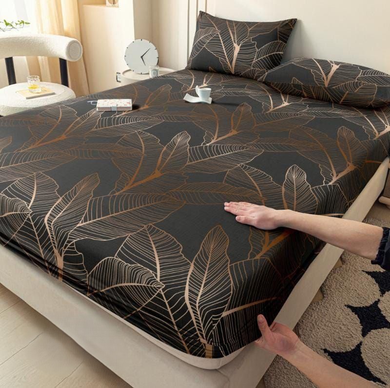 Parure de Lit 3 Pièces – Tissu Élastique Premium – Motifs Élégants – Image 21