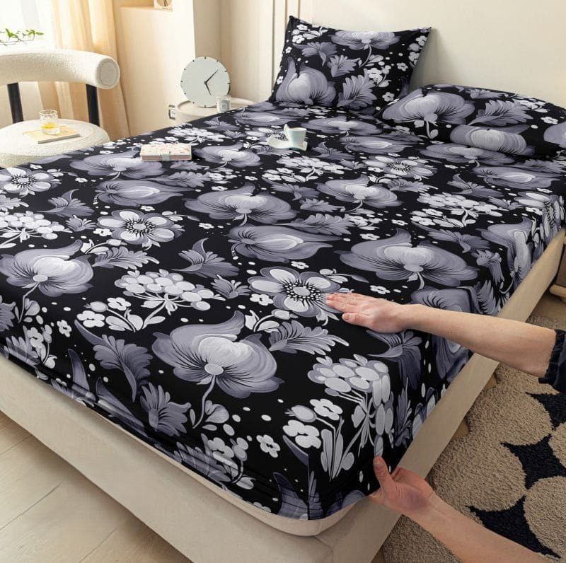 Parure de Lit 3 Pièces – Tissu Élastique Premium – Motifs Élégants – Image 17