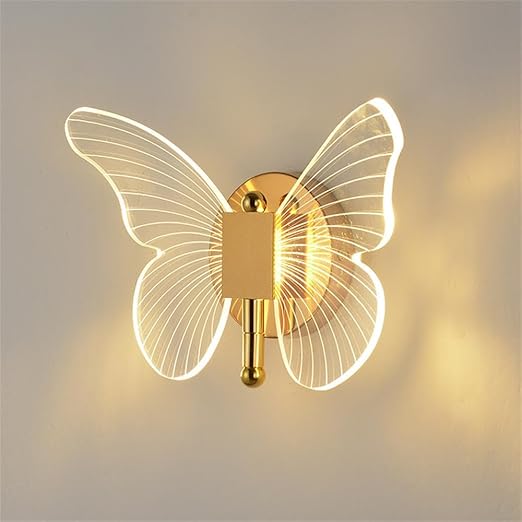 LED papillon applique éclairage intérieur maison chambre moderne papillon applique créative salon décoration plafonnier