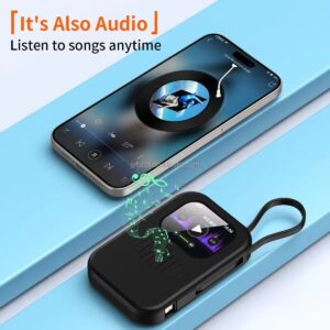 Banque d'alimentation portable 8000mAh Écran tactile de 2.01 pouces Sortie 5W 2 câbles de charge Options multilingues Banque d'alimentation tactile de 2.01 pouces