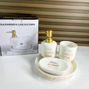 Ensemble de baignoire en céramique (4 pièces)