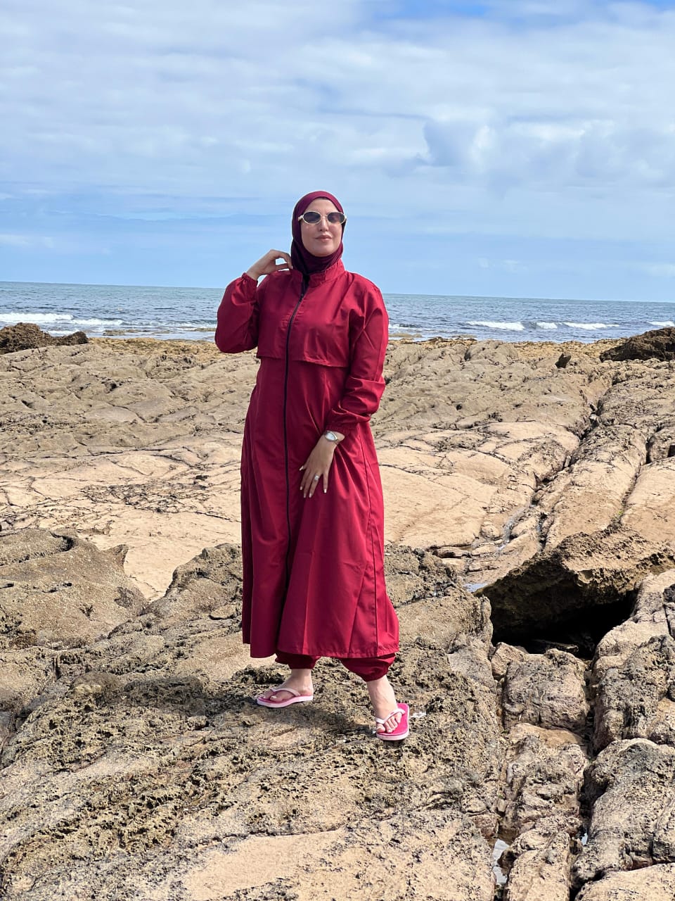 Burkini Hijab 3 Pièces Élégance, Modestie et Confort – Image 5