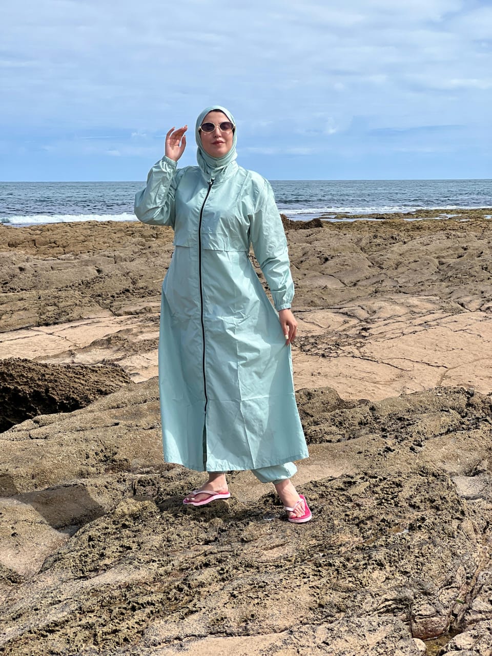 Burkini Hijab 3 Pièces Élégance, Modestie et Confort – Image 4