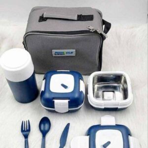 Sac isotherme & boîtes isothermes Masque alimentaire + 3 couteaux - Vert