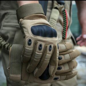 Gants tactiques de l’armée à doigts complets en cyclage des jointures en carbone