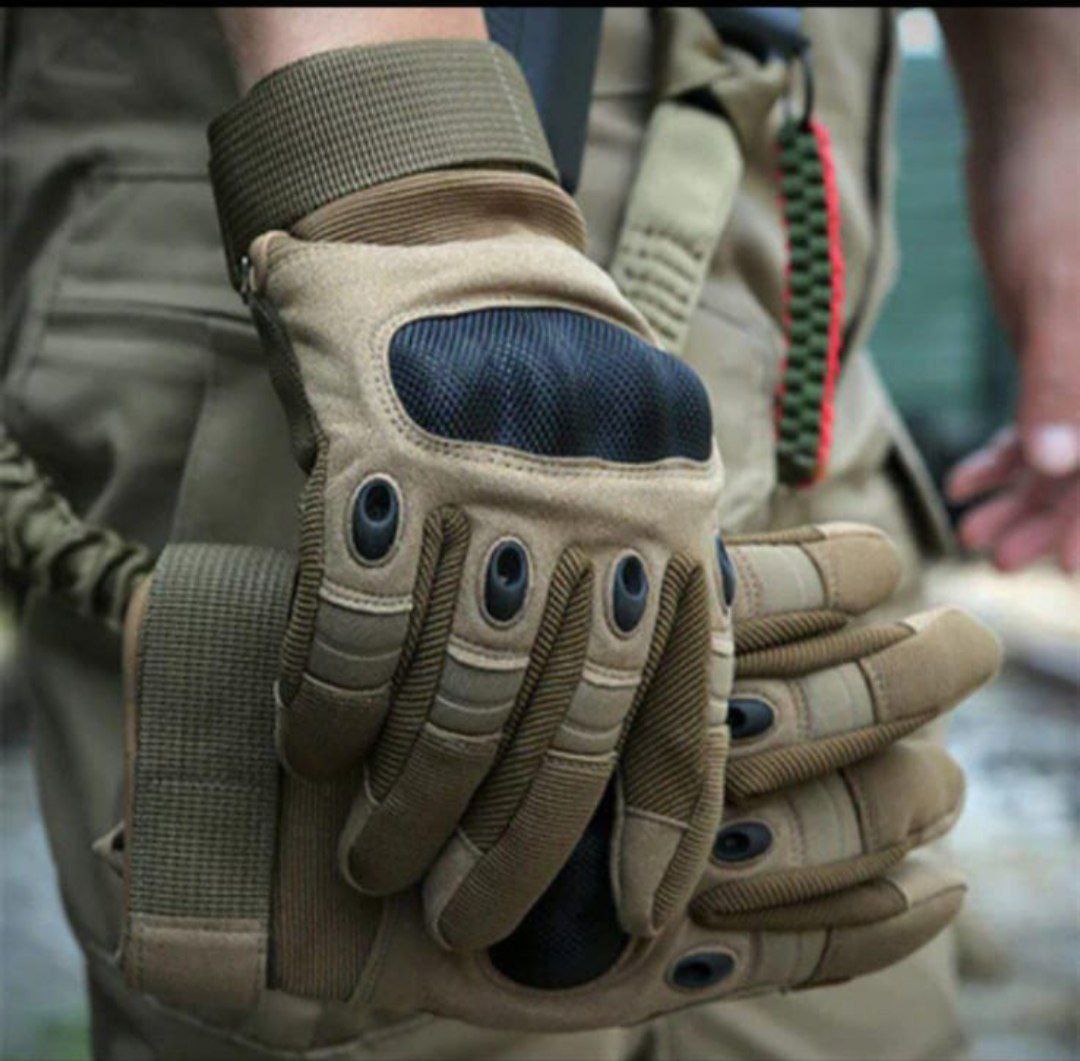 Gants tactiques de l’armée à doigts complets en cyclage des jointures en carbone