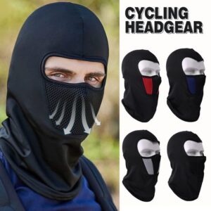 Masque facial de moto Vélo Cagoule Full Cover Lycra Chapeau de ski Ski Pwoteksyon solaire d’été UV fin et chaud