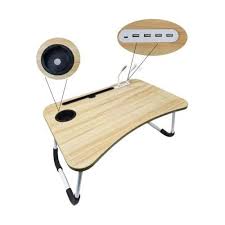 Tables utilitaires,Table de lit,bureau pliable avec ports USB 60 x 40 x 26 cm